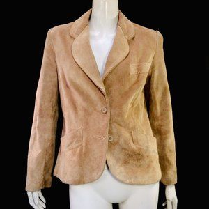 Vtg Suede 'Split Ends' Blazer